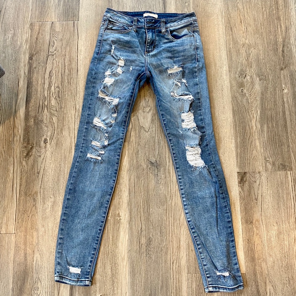 Cello Women’s Ripped Skinny Jeans